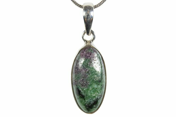 Ruby Zoisite Pendant (Necklace) - Sterling Silver #345239